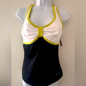 NWT BEBE SPORT Women's Athletic Stretch Yoga/Golf Top Size M